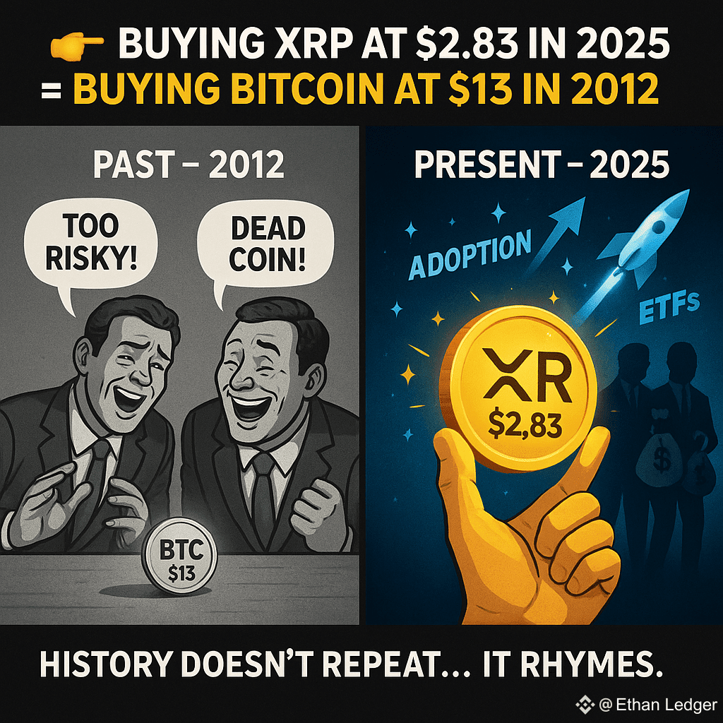 💥 Buying XRP at $2.83 in 2025 feels like buying Bitcoin at | Ethan Ledger  on Binance Square