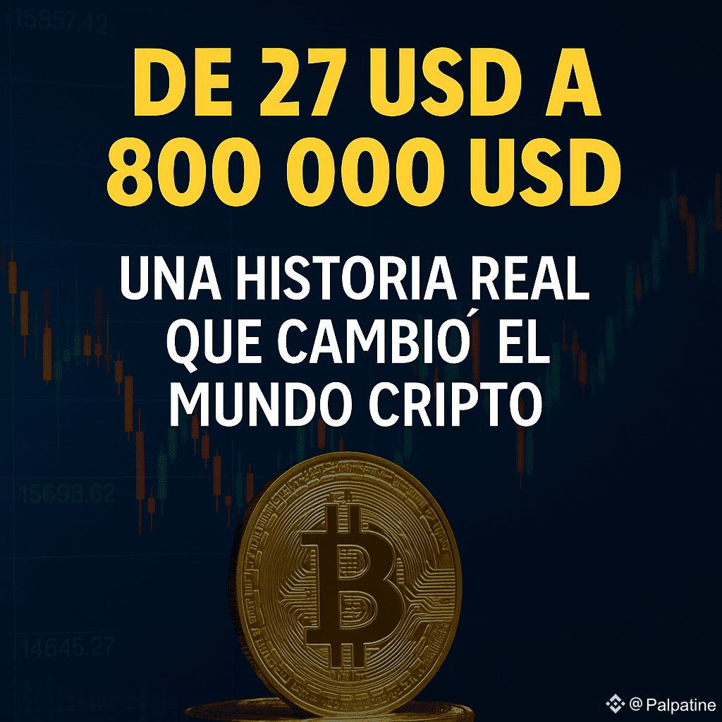 💰 FROM 27 USD TO 800,000 USD 💥 A TRUE STORY THAT CHANGED | Palpatine on  Binance Square