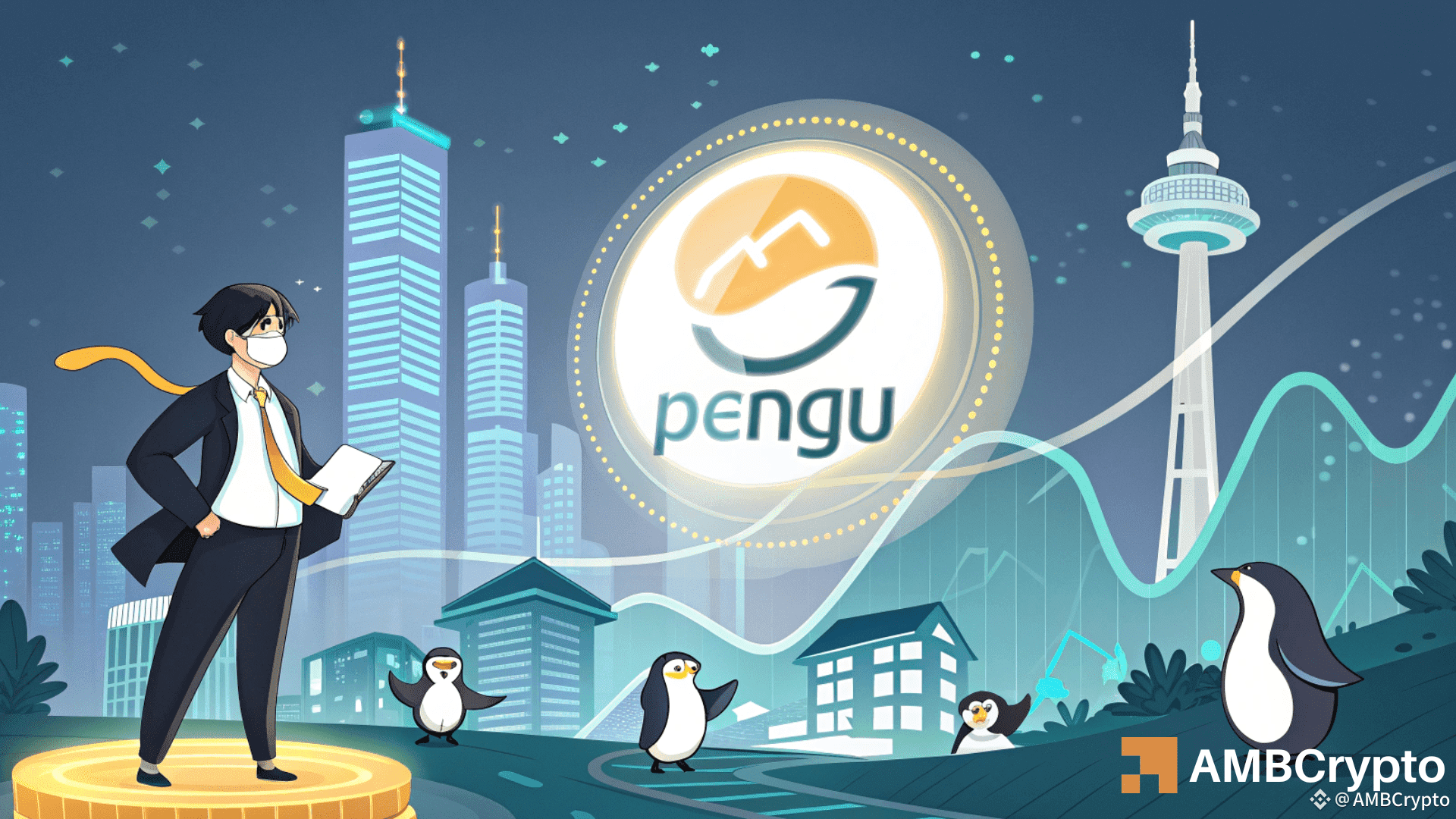 Korean whales load up, But PENGU’s rally may stall without...