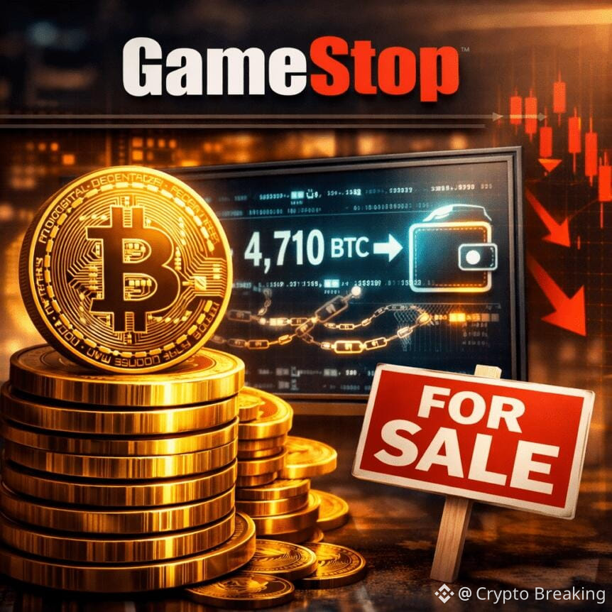 Gamestop Moves 4,710 Bitcoin, Signaling Potential Sale
