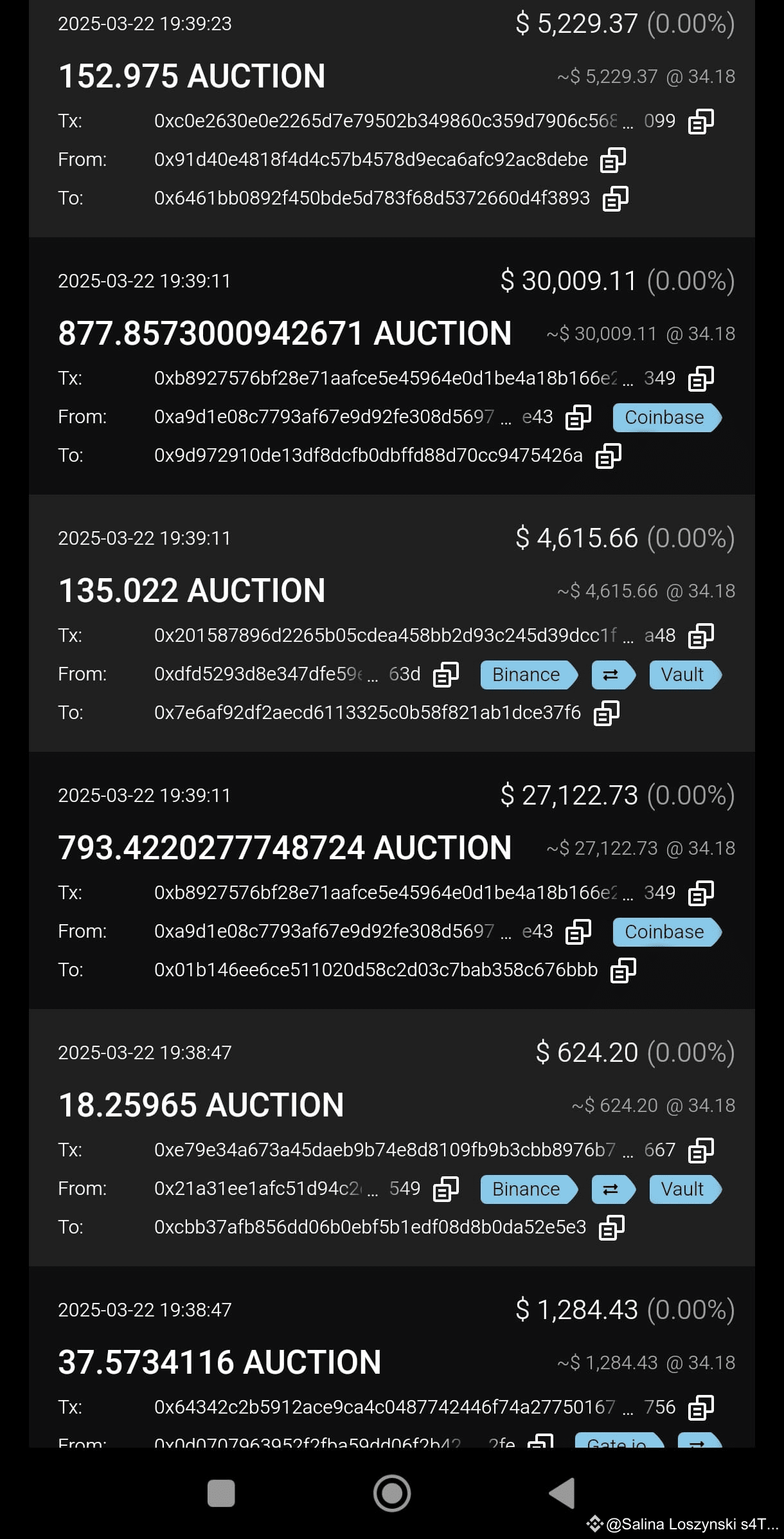 BINANCE pulling the rug out from under Auction by exchanging | Danny ...