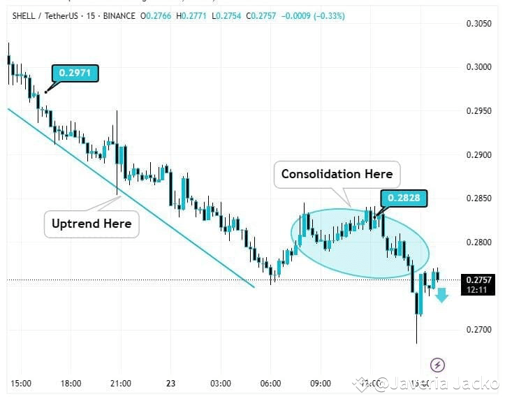 $SHELL This SHELL/USDT chart, while displaying a recent | Javeria ...