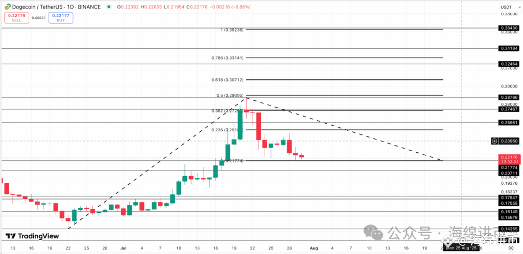 Doge价格波动|资料来源：TradingView