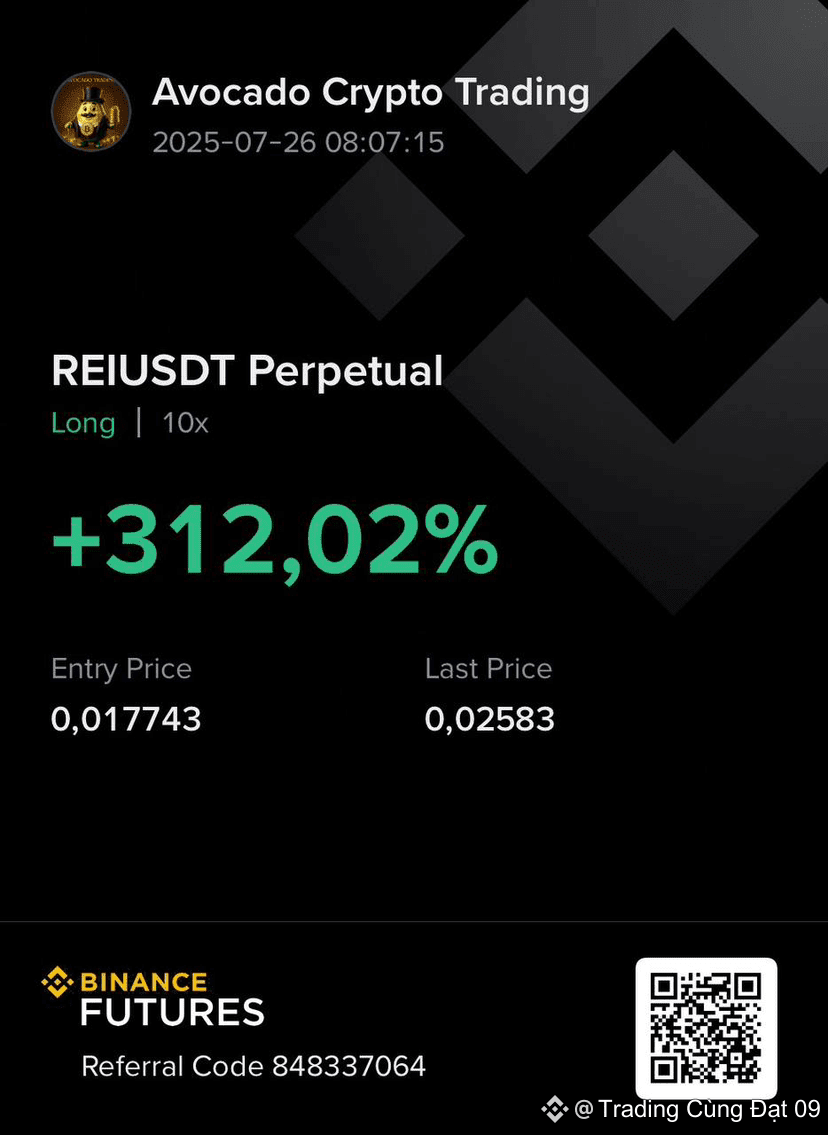 REI + 31% 🔥🔥 Now everyone in the group is enjoying the | Trading Cùng Đạt  09 on Binance Square