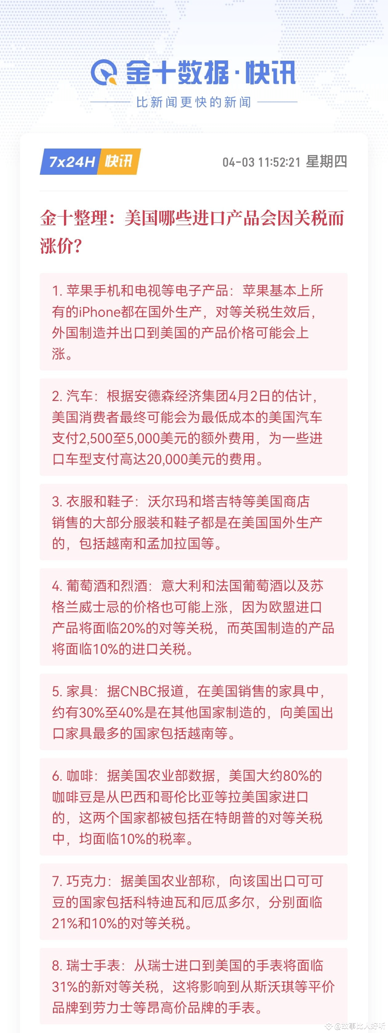 美国加征关税对虚拟货币的潜在影响，可从以下几个方面进行分析： 通胀预期与避险需求的变动：加征关税可能会使进口商品价格|