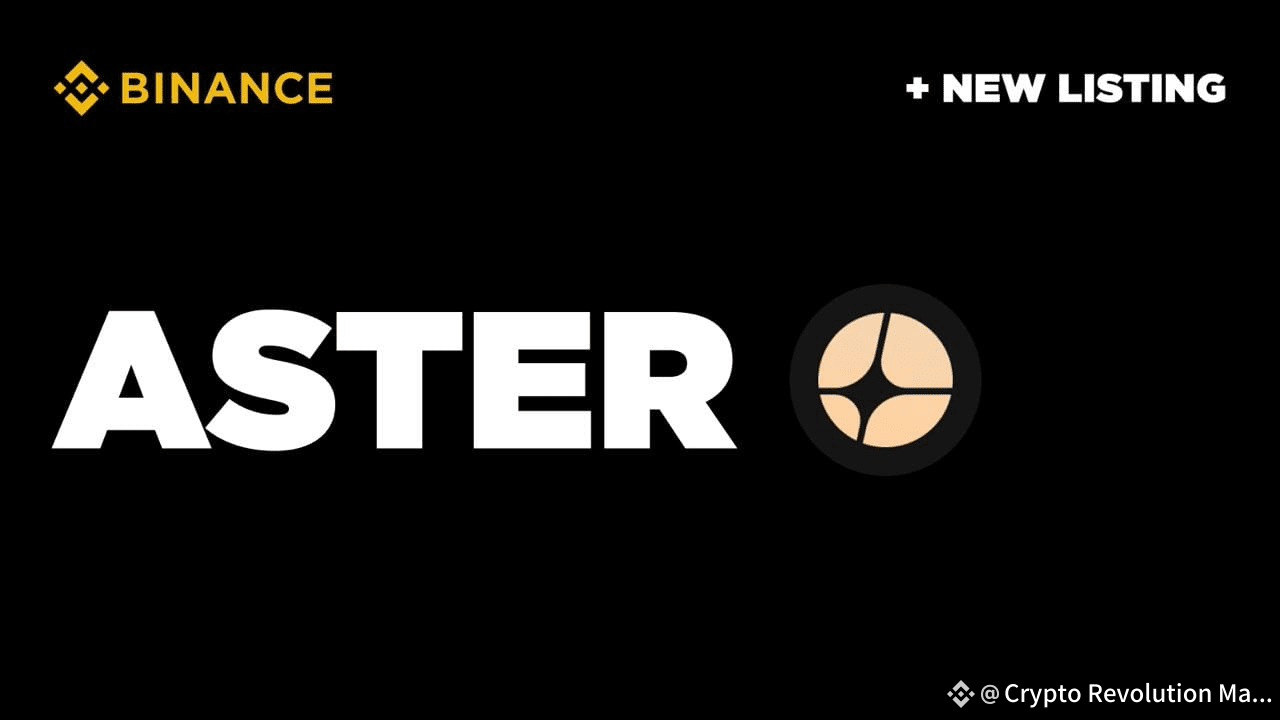 Binance Will List Aster (ASTER) with Seed Tag Applied https | Crypto  Revolution Masters on Binance Square