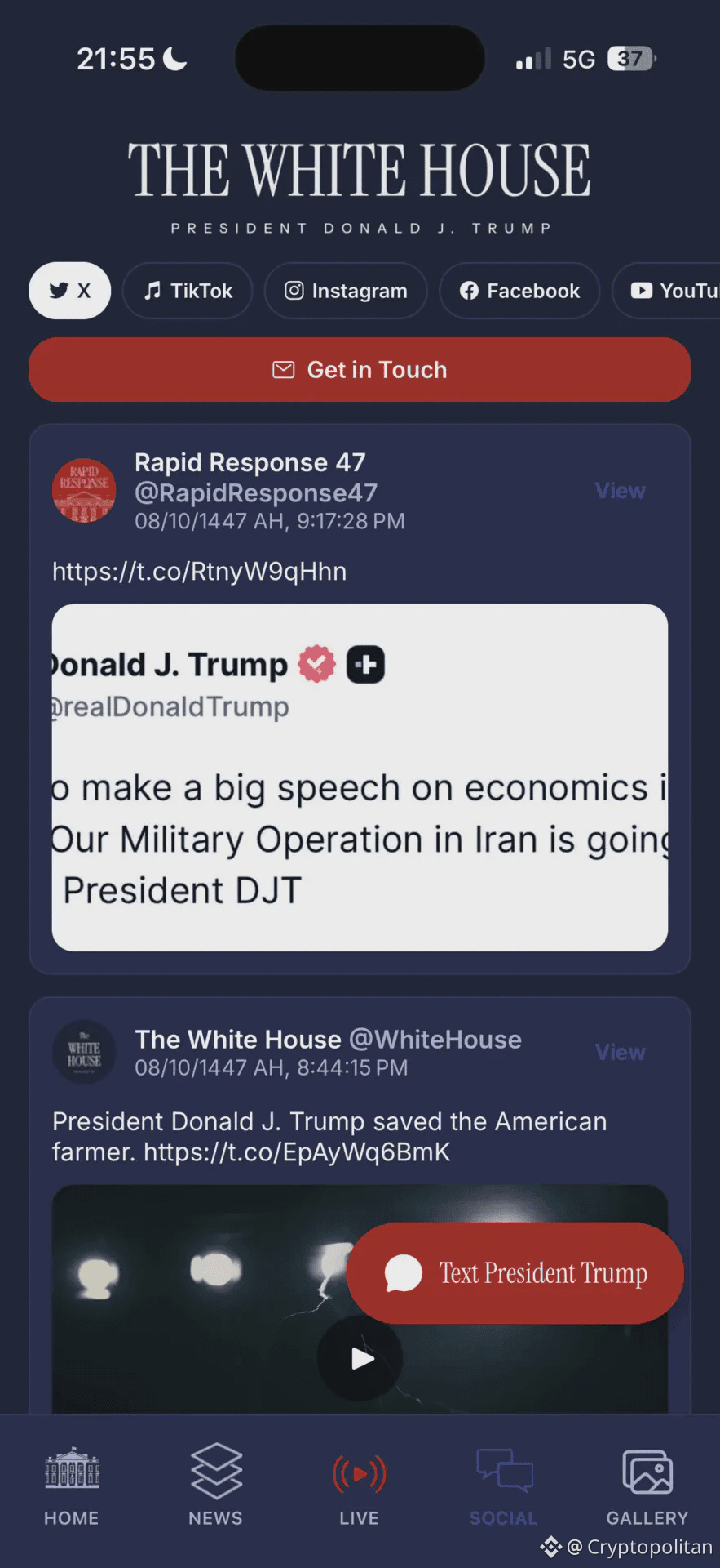 Trump administration launches White House MAGA propaganda app. A look inside