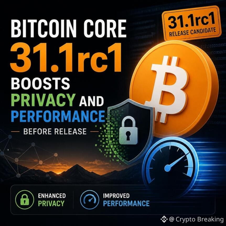 Bitcoin Core 31 1rc1 Boosts Privacy And Performance Before Release