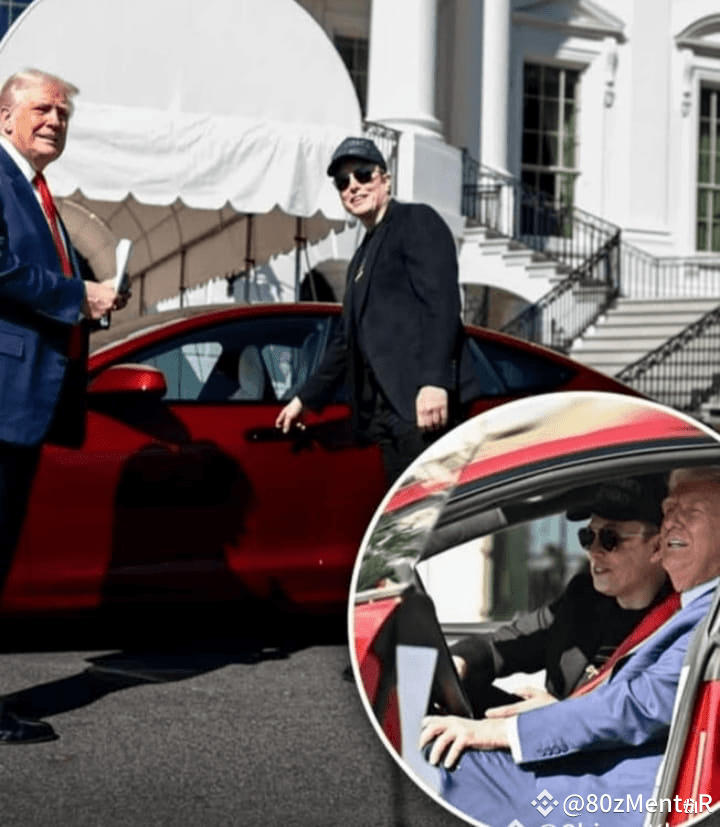 Donald Trump Shows Support for Elon Musk with a Tesla Model | 80zMentoR ...