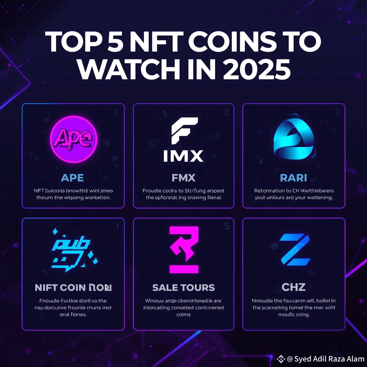 🔥 Top 5 NFT Coins to Watch in 2025 | Digital Ownership is | Syed Adil ...