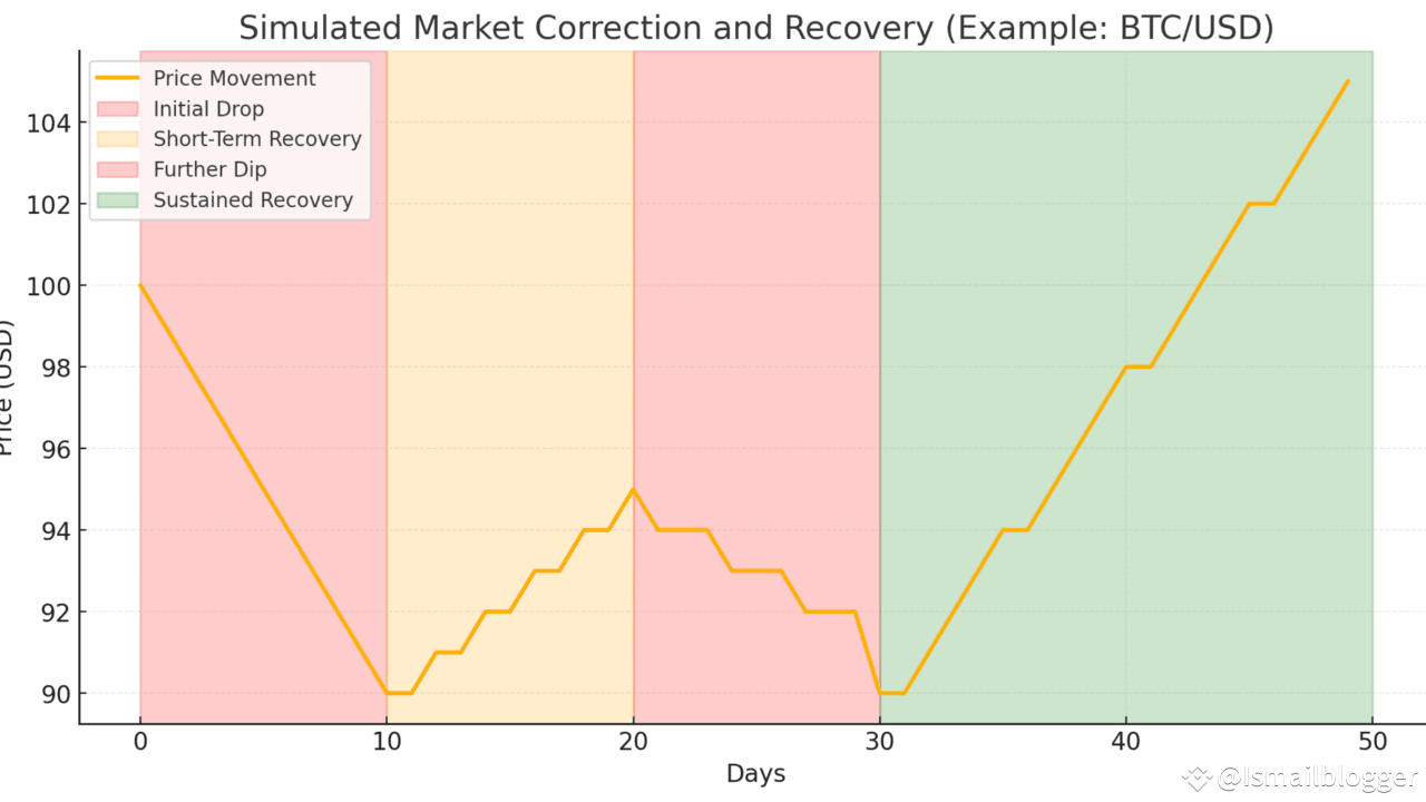 Understanding Market Corrections and Risks of Buying Too Soon |  Ismailblogger on Binance Square