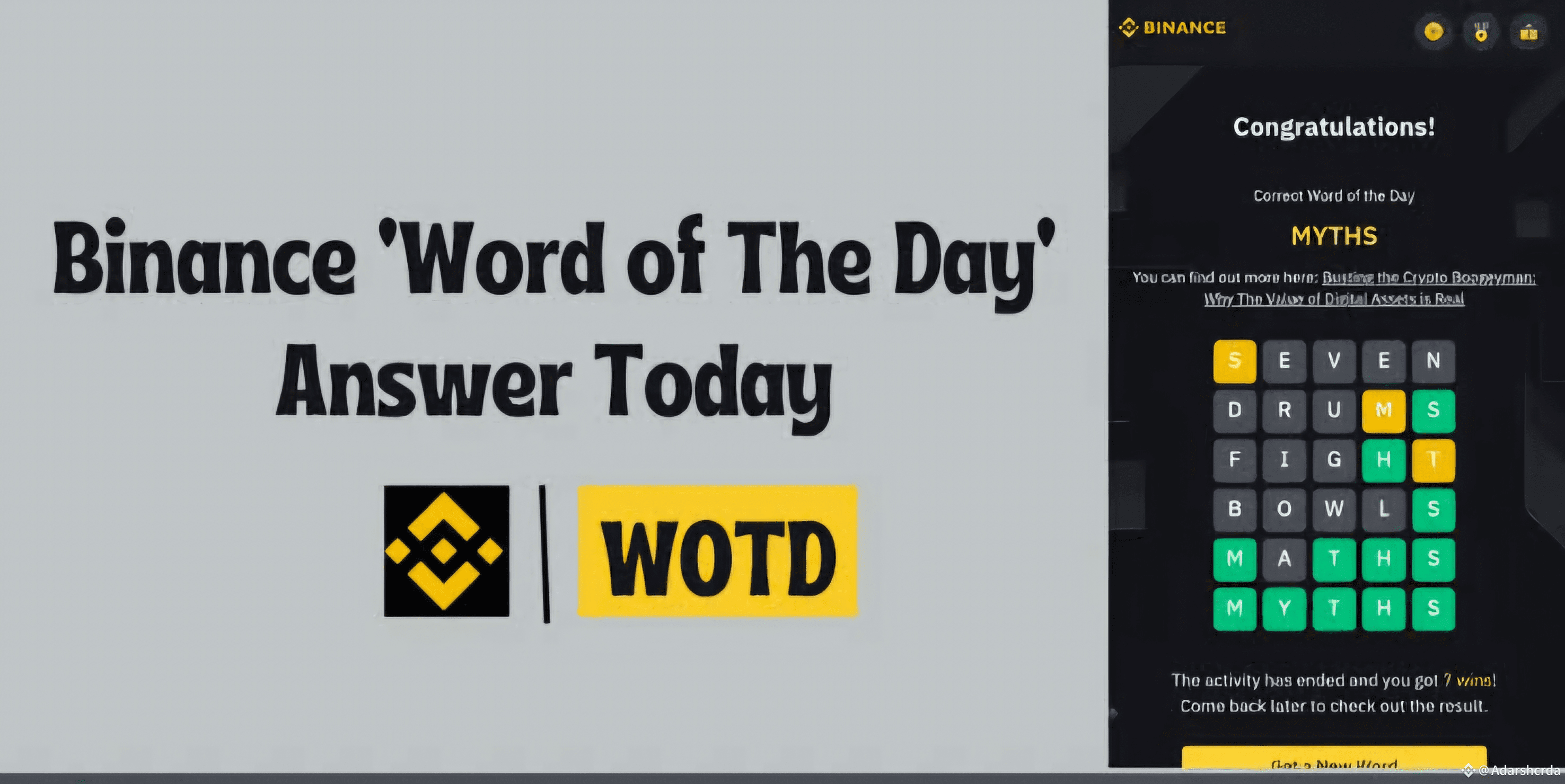 Binance is pleased to launch a new Word of the Day (WOTD) | WeirdThinker on  Binance Square