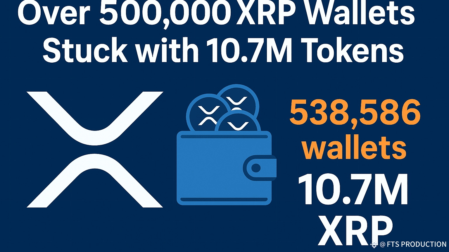 📊 Over 500,000 XRP Wallets Stuck with 10.7M Tokens | FTS PRODUCTION on  Binance Square