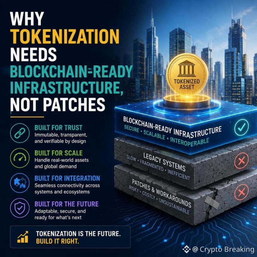 Why Tokenization Needs Blockchain-Ready Infrastructure, Not Patches