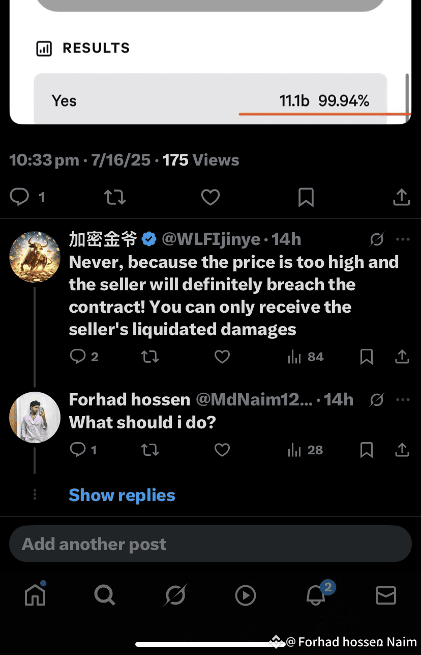 Some people are saying that those who bought #WLFI from the | Forhad hossen  Naim on Binance Square
