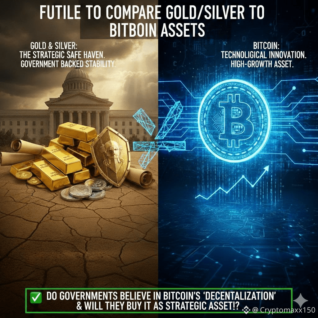 It is absurd to compare gold and silver to Bitcoin as | Crypto Maxx on  Binance Square