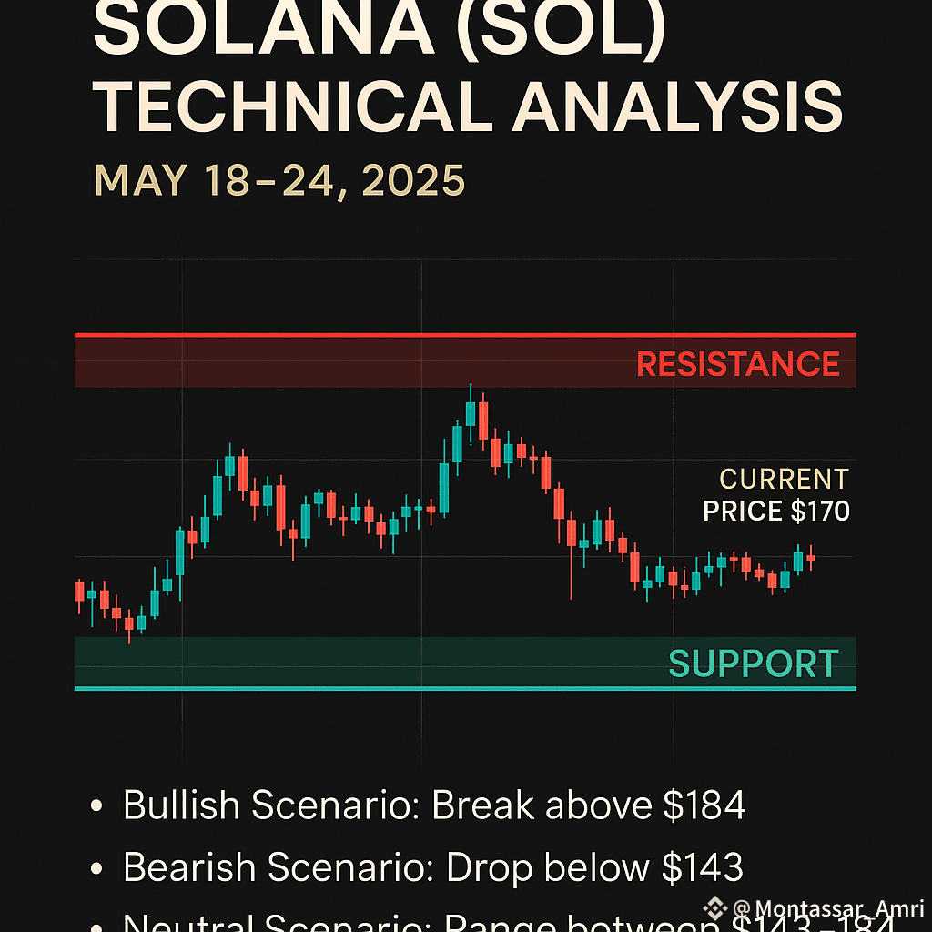 🔍 Análisis Técnico de Solana (SOL) — Semana del 18 al 24 de |  Montassar_Amri en Binance Square