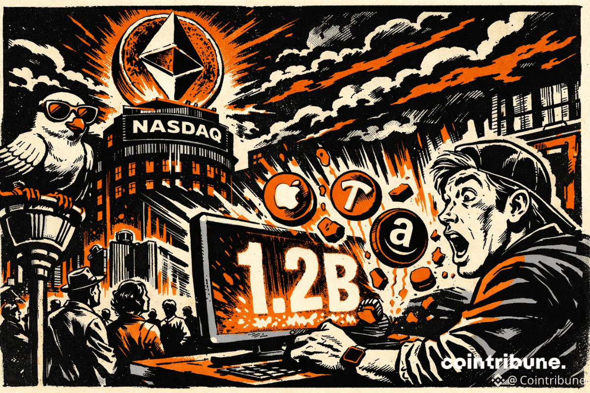 Explosion crypto : Nasdaq tokenisé, 1.2B s'affiche, foule stupéfaite