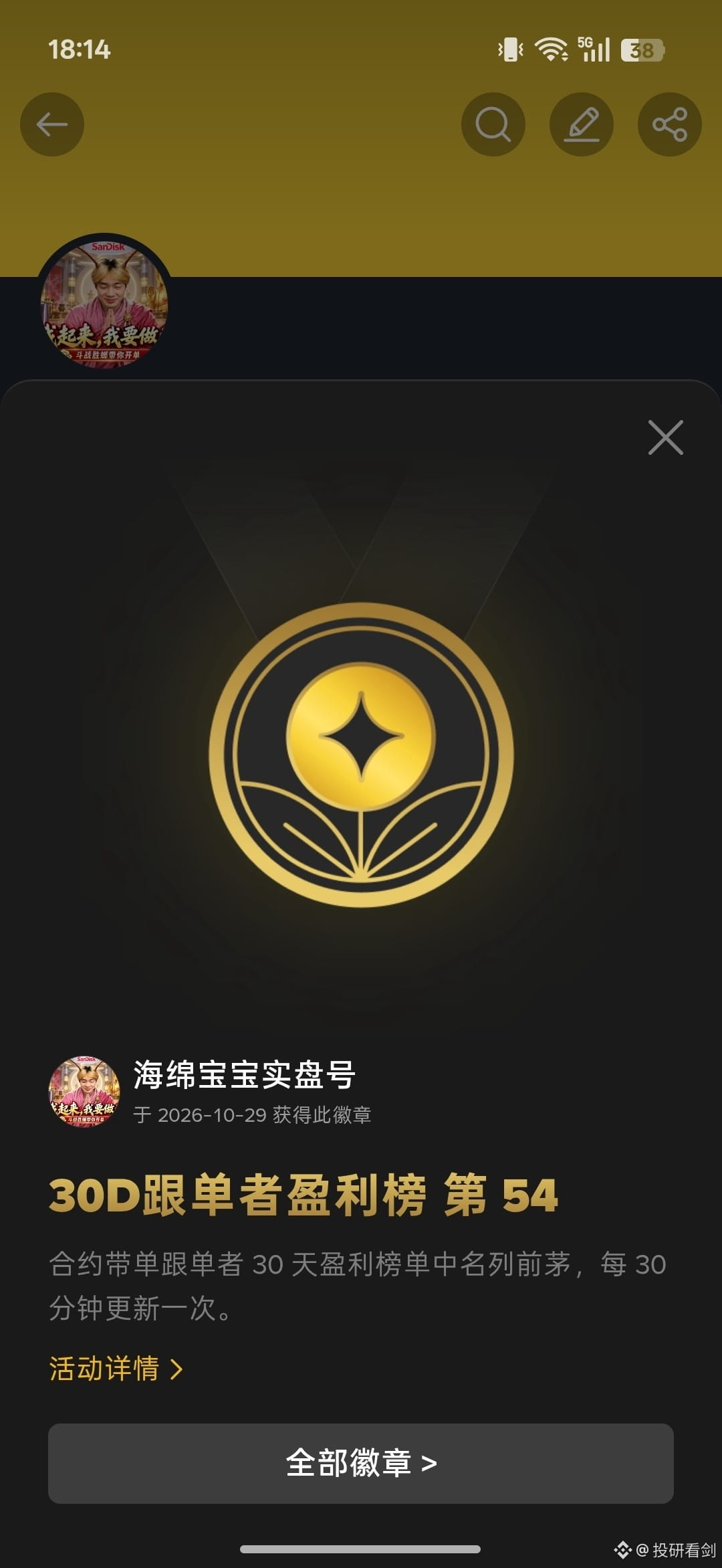 SpongeBob live account copy trading 点击直达只做美股大饼以太. The data l | 投研看剑 on ...