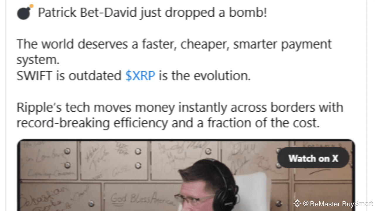Patrick Bet-David Drops Bombshell On XRP Replacing SWIFT | BeMaster  BuySmart on Binance Square