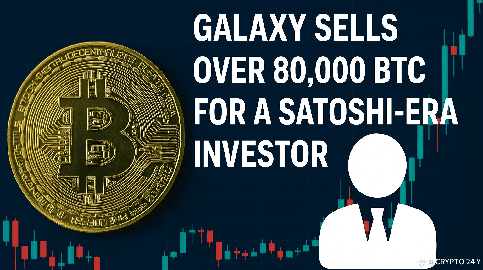 Galaxy Sells 80K Bitcoin for Satoshi-Era Whale Investor By | CRYPTO_24 on  Binance Square