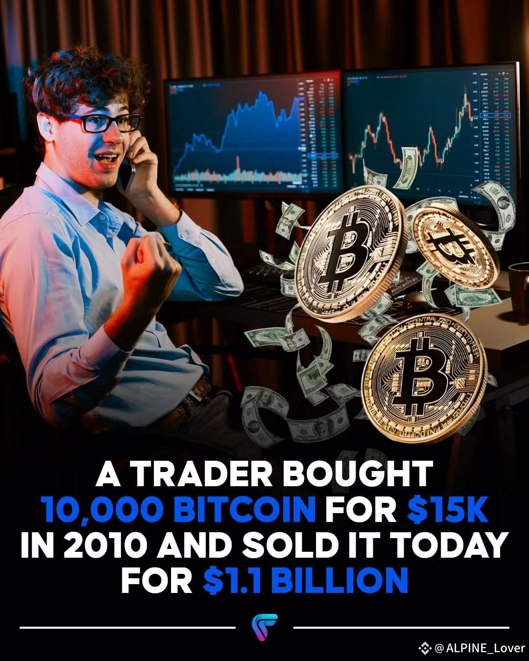 From $15K to $1.1B 🚨 In 2010, a trader bought 10,000 Bitco | BORN to CRYPTO  on Binance Square