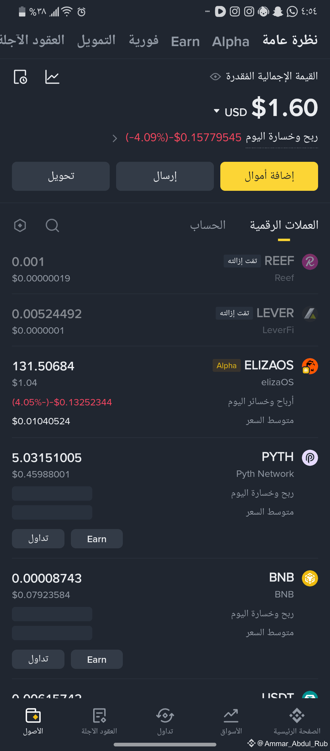 Perfil de عـمار | Binance Square