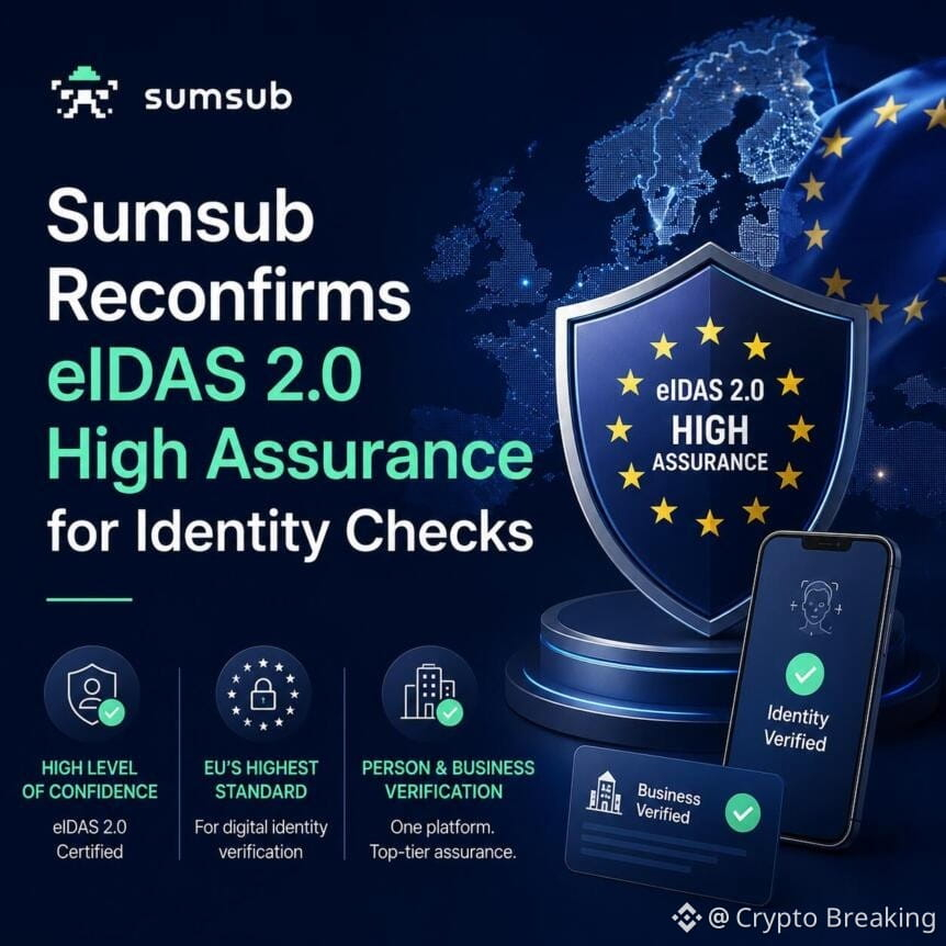 Sumsub Reconfirms Eidas 2.0 High Assurance For Identity Checks