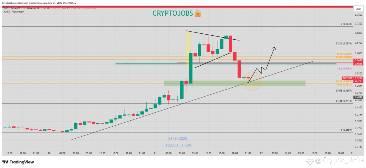 $THE TP4 smashed 🎯 恭喜团队！🍿 晚安 #THE #altcoins | Crypto_Jobs发布于币安广场