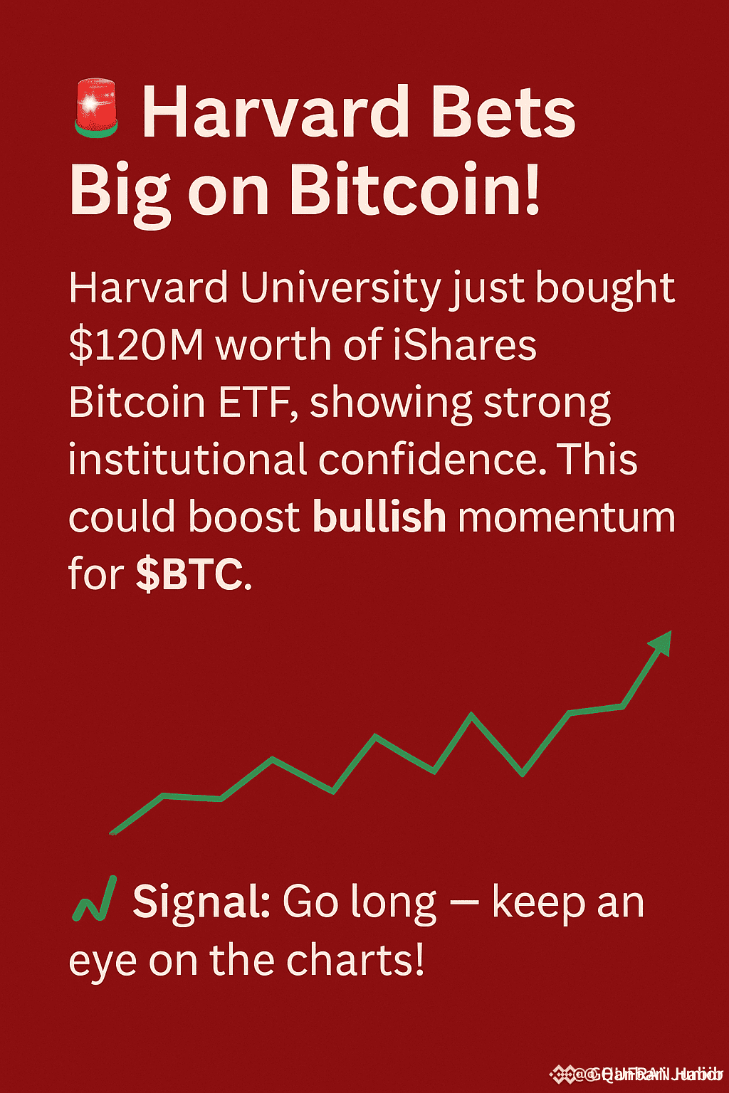 🚨 Harvard Makes a Massive Bitcoin Move! In a bold show of | Qanbari Junior  on Binance Square
