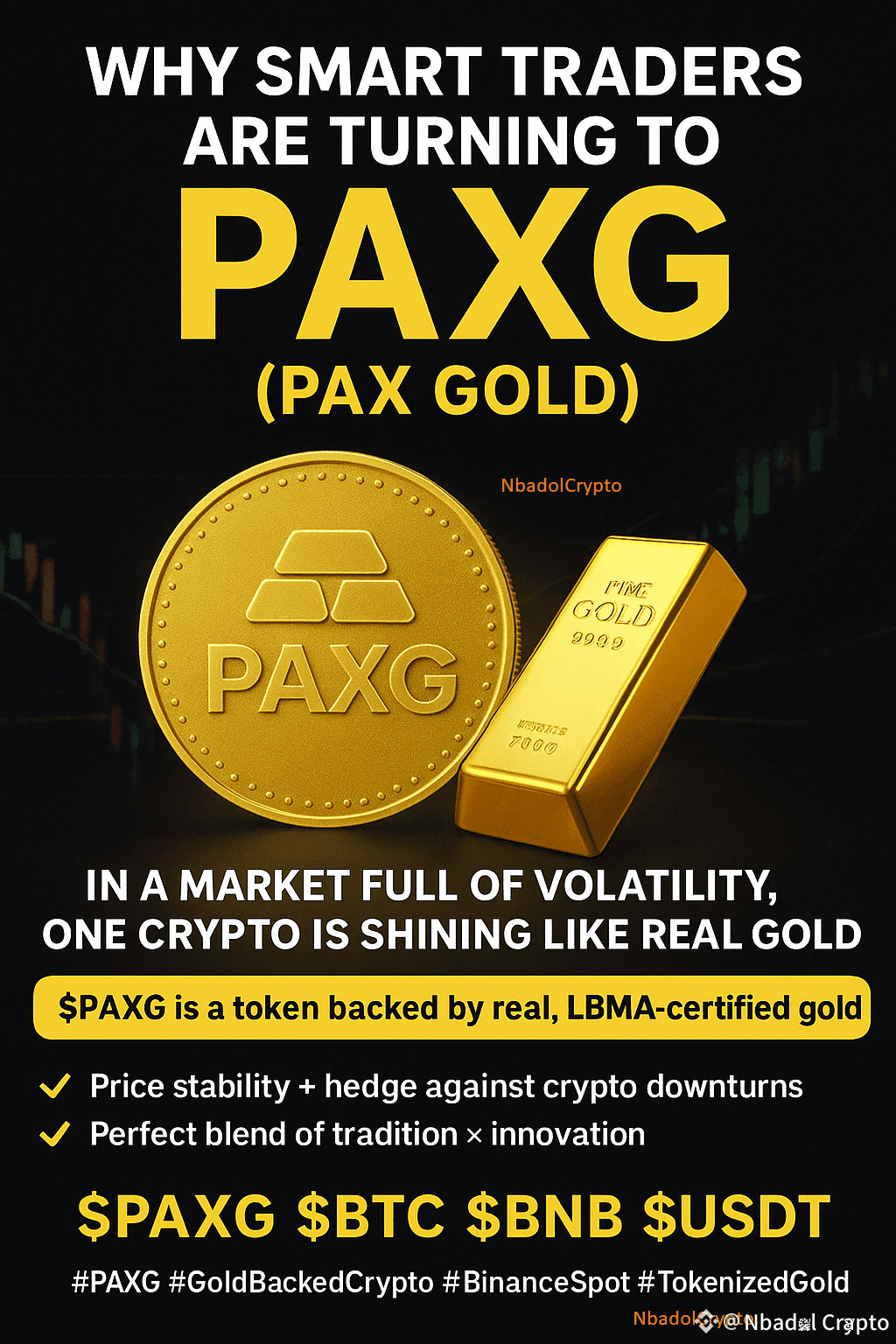💰 Why Smart Traders Are Turning to PAXG (PAX Gold)! In a | Nbadol Crypto  on Binance Square