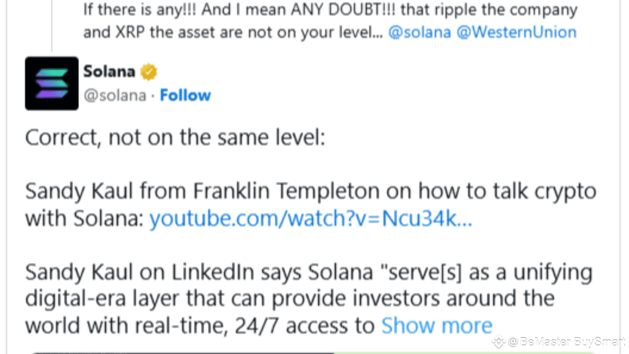 Solana Says Ripple and XRP Are Not On Its Level, Litecoin Responds |  BeMaster BuySmart on Binance Square