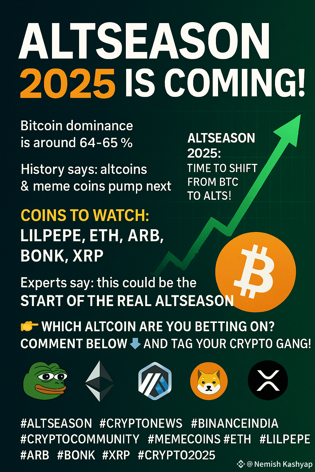 🚀 Altseason 2025 is Coming! 🌊 Bitcoin dominance is around |  —futurebillionaire on Binance Square