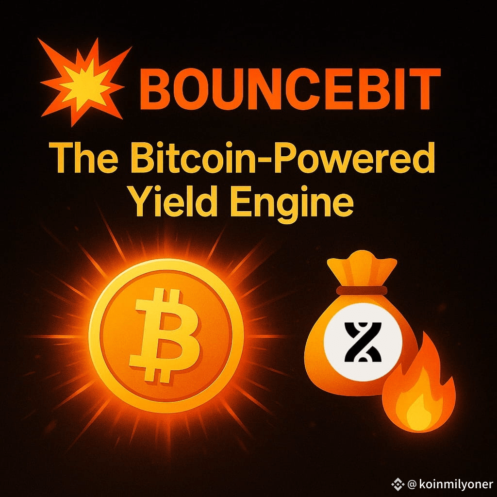 💥 @BounceBit : The Bitcoin-Powered Yield Engine | koinmilyoner on Binance  Square
