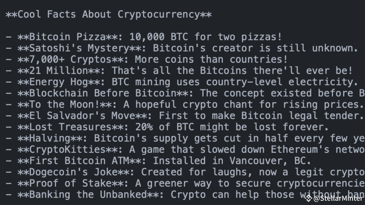 15 Fascinating Facts About Cryptocurrency | StellarMinter on Binance Square