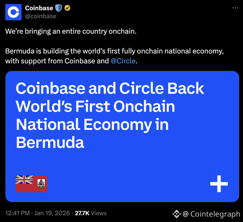 Coinbase, Circle, Economy, World Economic Forum, Bermuda