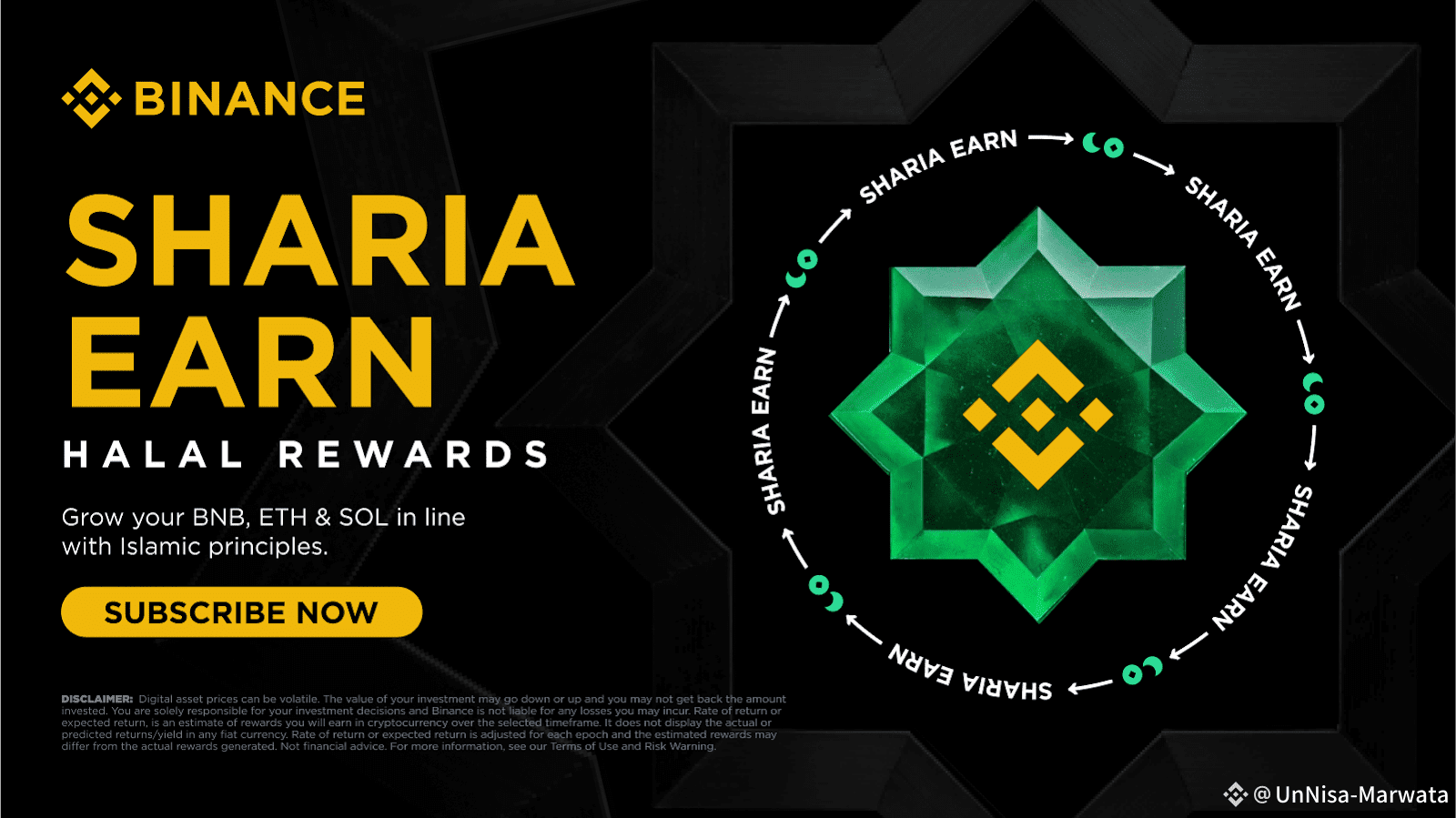 🕌 Shariah Earn on Binance: Halal Income in the Crypto World😍🙋 |  UnNisa-Marwata on Binance Square