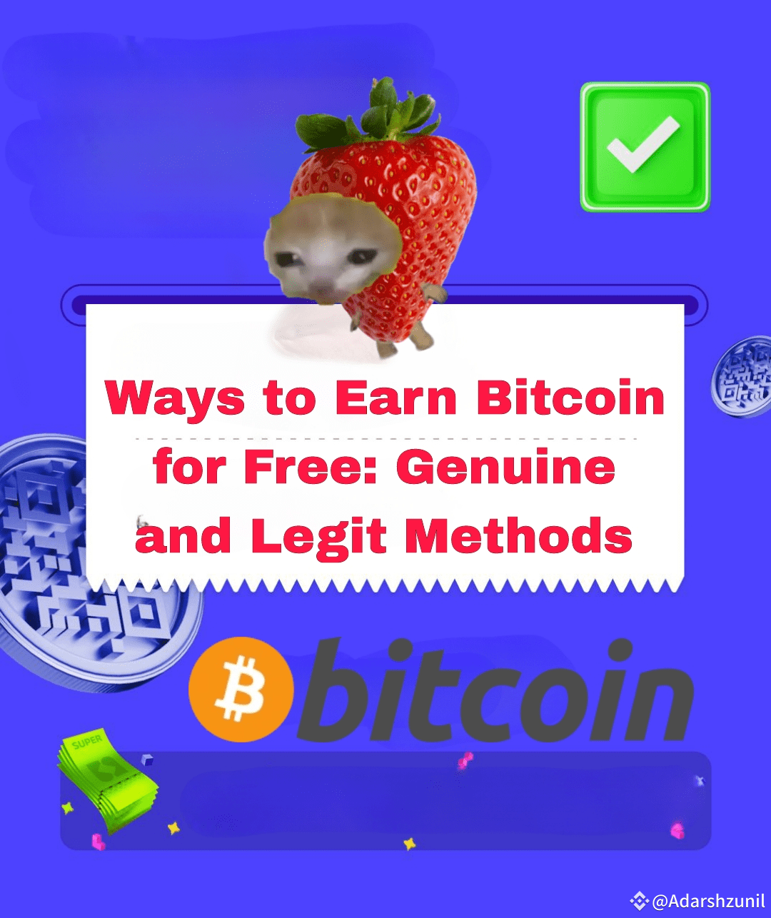 Ways to Earn Bitcoin for Free: Genuine and Legit Methods | Adarshzunil on  Binance Square