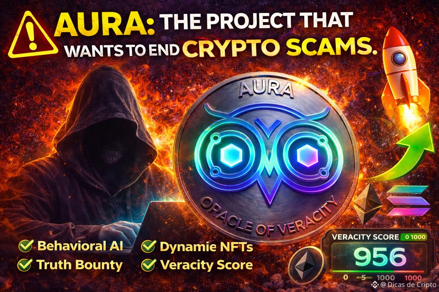🚨 AURA: THE PROJECT THAT WANTS TO END CRYPTO SCAMS Today, | Dicas de  Cripto on Binance Square