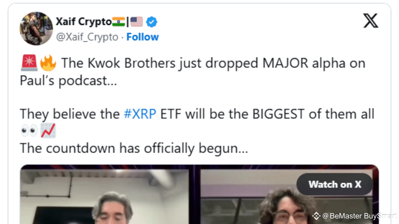 The Kwok Brothers Just Dropped XRP ETF Major Alpha | BeMaster BuySmart on  Binance Square