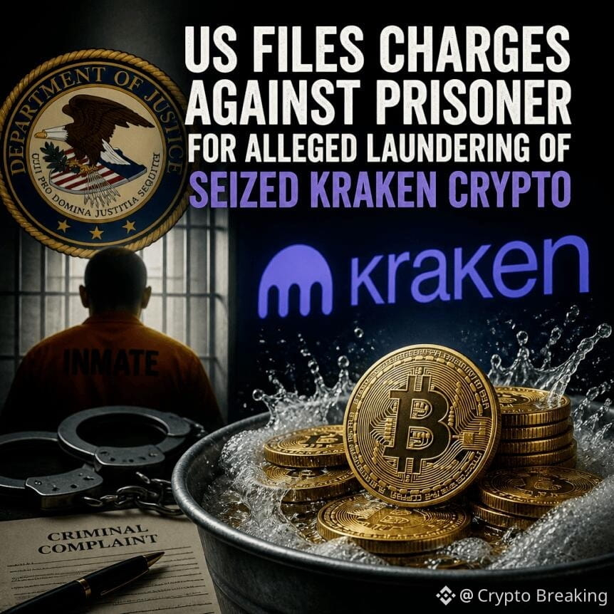 Us Files Charges Against Prisoner For Alleged Laundering Of Seized Kraken Crypto