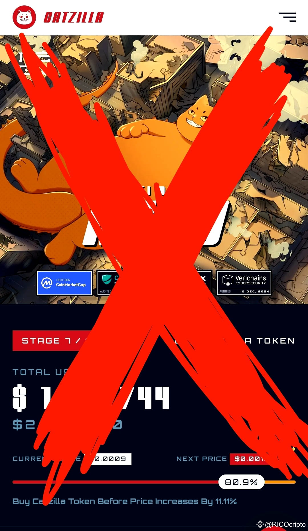 👇🏻 🤬 SCAM 🤬 CATZILLA 🤬 SCAM 🤬 🤬 SCAM 🤬👇🏻 many | RICOcripto on  Binance Square