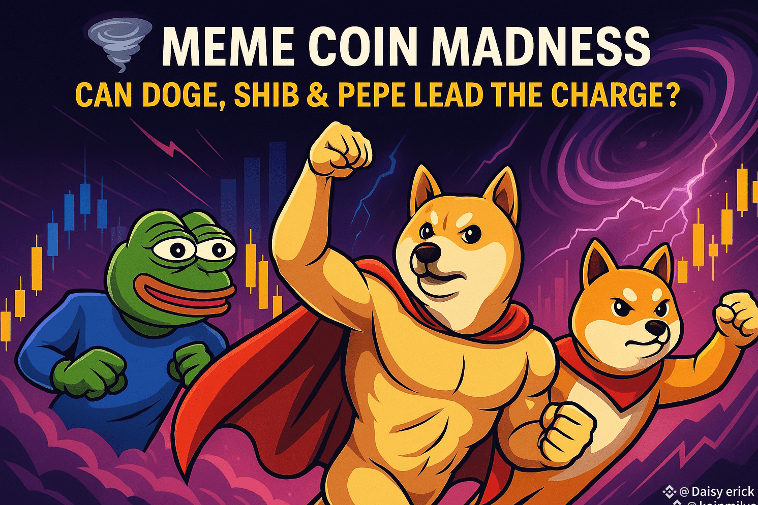 🌪️ Meme Coin Frenzy — Will DOGE, SHIB & PEPE Lead the | Daisy erick on  Binance Square