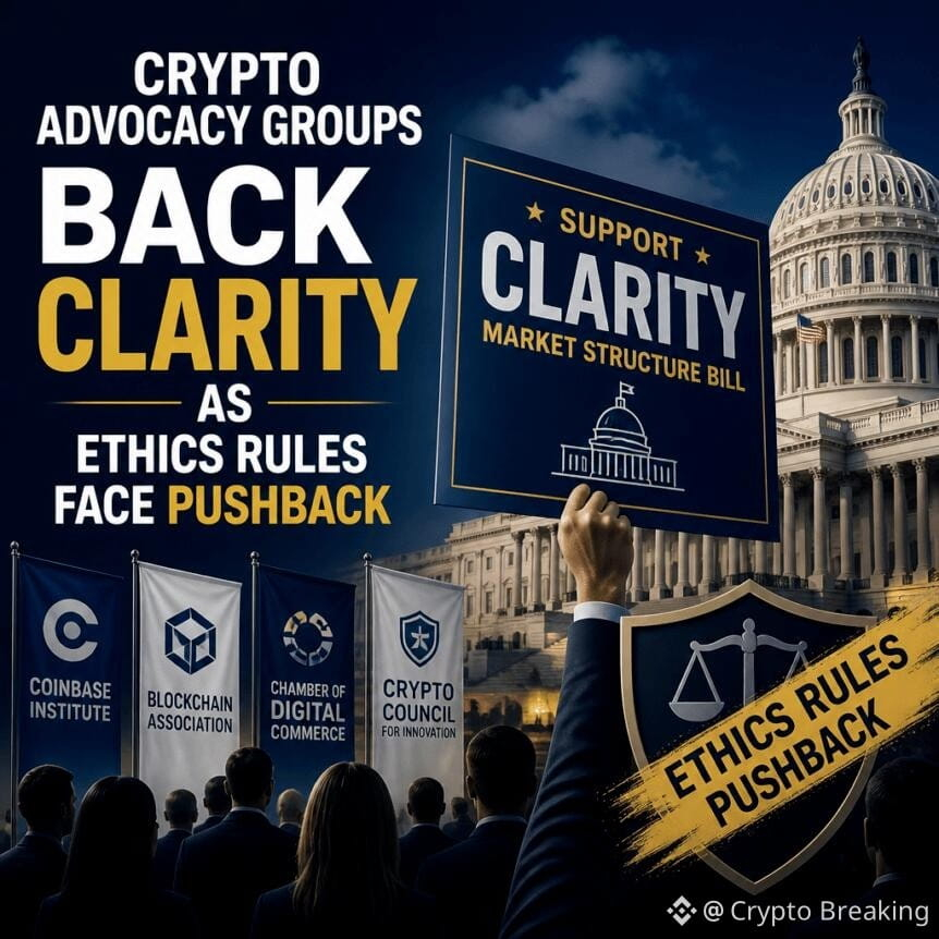 Crypto Advocacy Groups Back Clarity As Ethics Rules Face Pushback