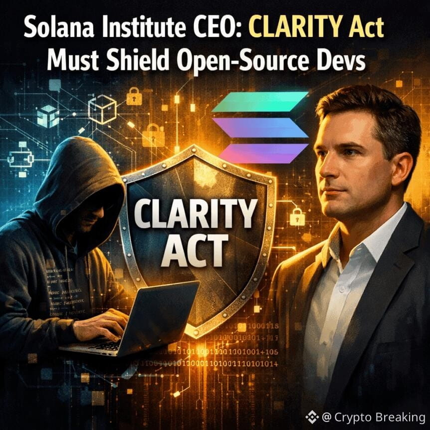 Solana Institute Ceo: Clarity Act Must Shield Open-Source Devs