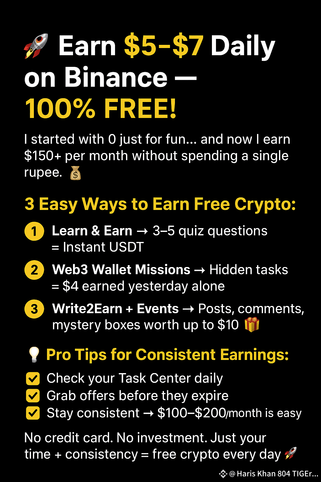 Haris Khan 804 TIGErs的个人资料| 币安广场