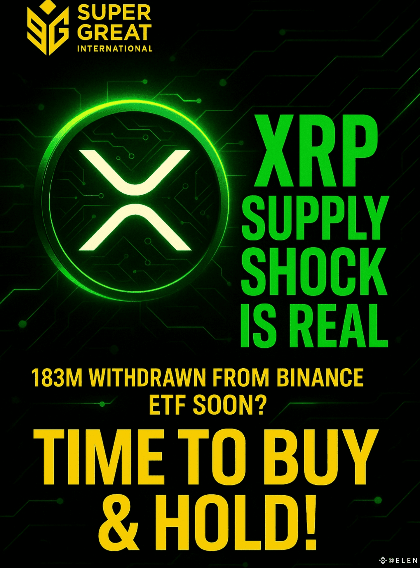 XRP's Supply is Decreasing (OnChain Data Confirms) Inves E L E N on