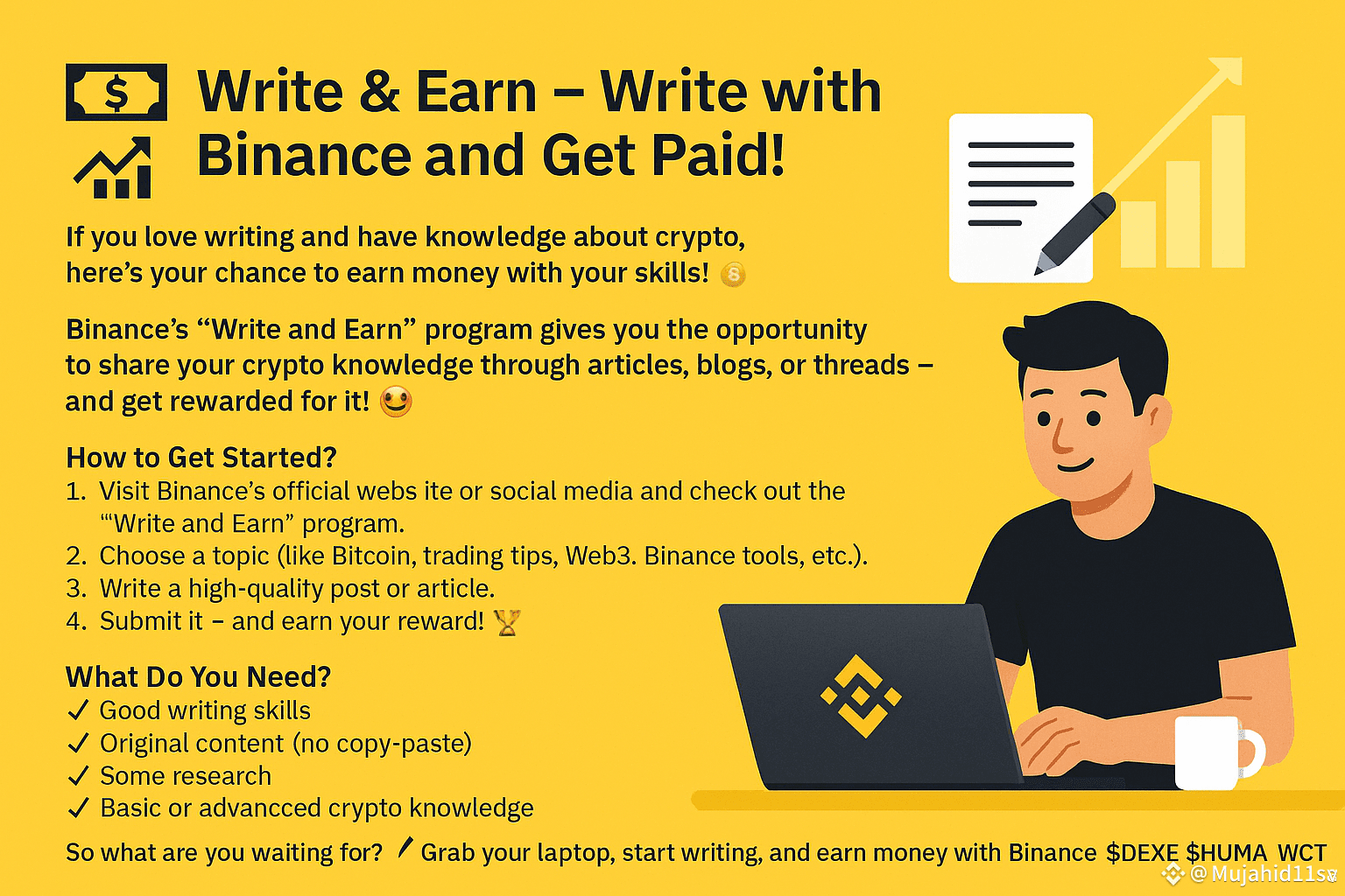 💸 Write & Earn – Write with Binance and Get Paid! 💻📈 If | Mujahid11sa on  Binance Square