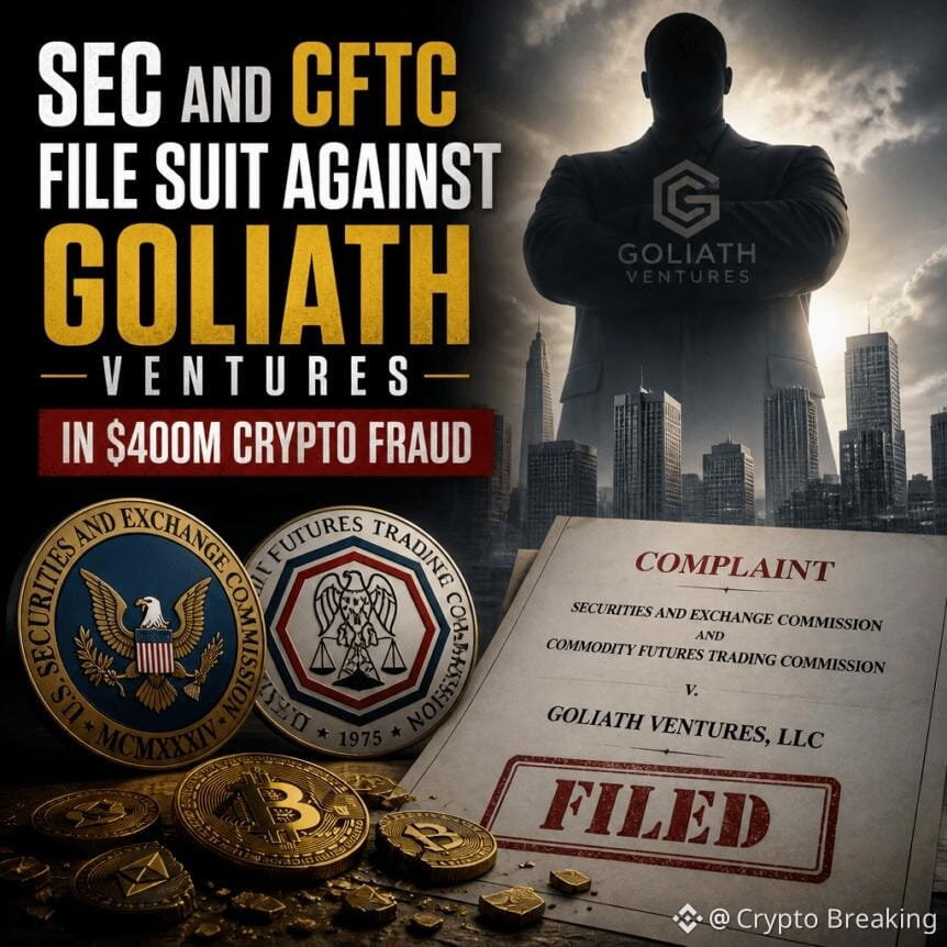Sec And Cftc File Suit Against Goliath Ventures In $400m Crypto Fraud