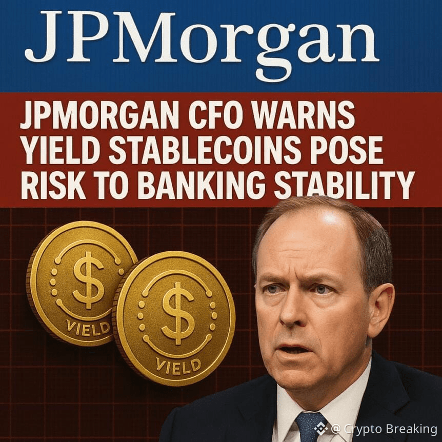 Jpmorgan Cfo Warns Yield Stablecoins Pose Risk To Banking Stability